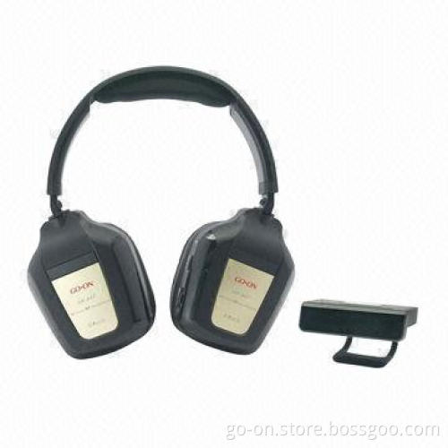 RF/VHF Wireless Stereo Headphones with High-quality Sound for TV, DVD, PC